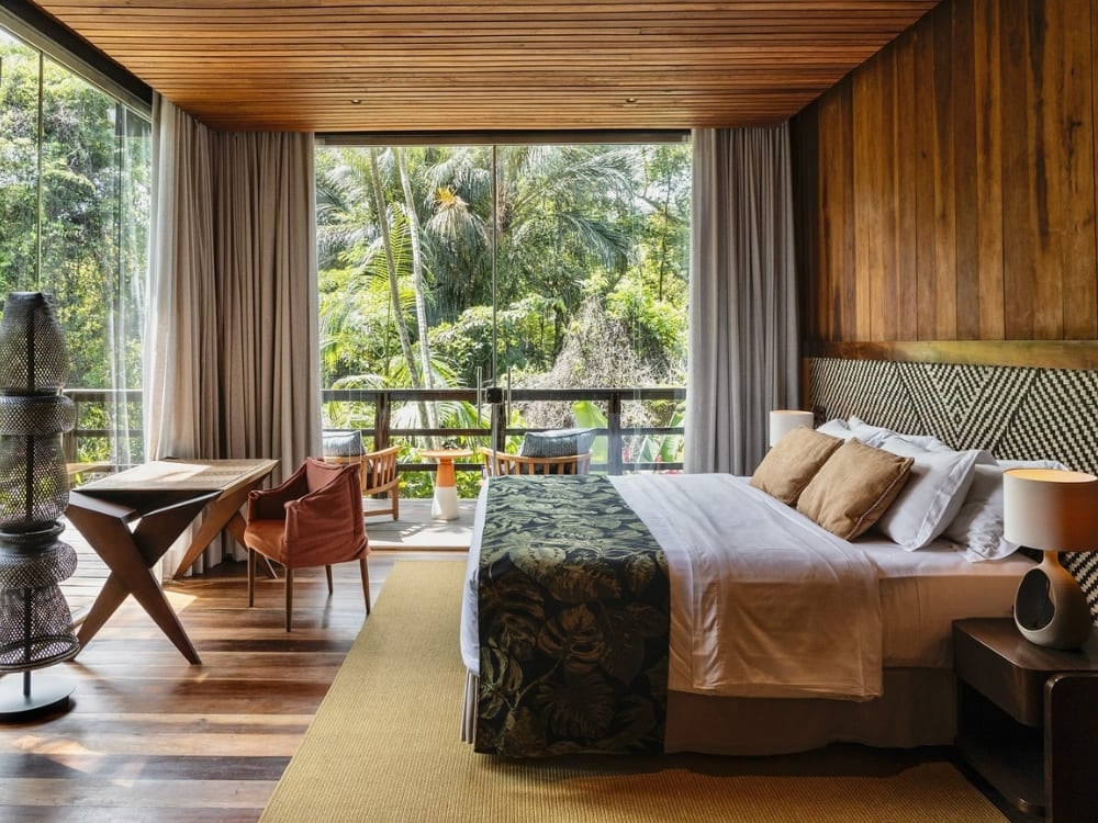 Suite di lusso del jungle hotel Mirante do Gavião a Novo Airão, in Amazzonia Suite di lusso del jungle hotel Mirante do Gavião a Novo Airão, in Amazzonia